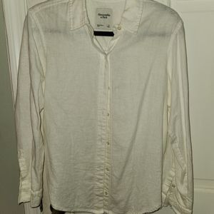 NWT Abercrombie Linen Shirt Small
